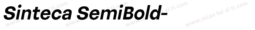 Sinteca SemiBold字体转换